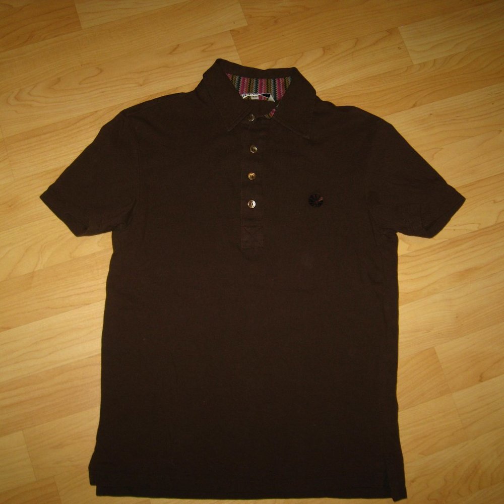 👕 Mister Trina Mr. Turk Men's Brown Polo Shirt XS